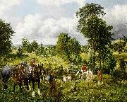George Willison garden of England oil painting